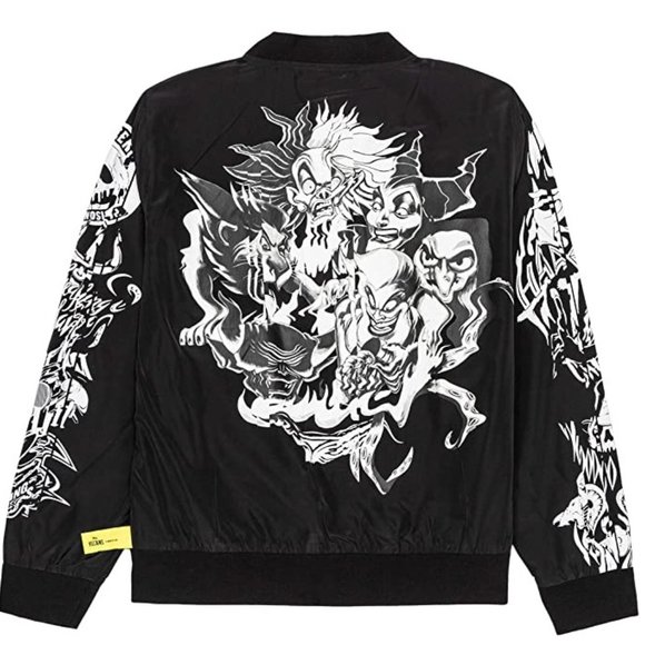 Coach Jackets & Blazers - Disney Villains x Heidi Klum Cast Your Curse Bomber Jacket Unisex Graphic Large